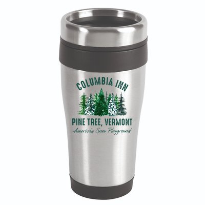 Columbia Inn Pine Tree Vermont Merry Christmas 16oz Travel Tumbler
