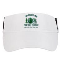 Columbia Inn Pine Tree Vermont Merry Christmas Adult Drive Performance Visor