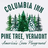 Columbia Inn Pine Tree Vermont Merry Christmas 11oz C Handle Ceramic Mug