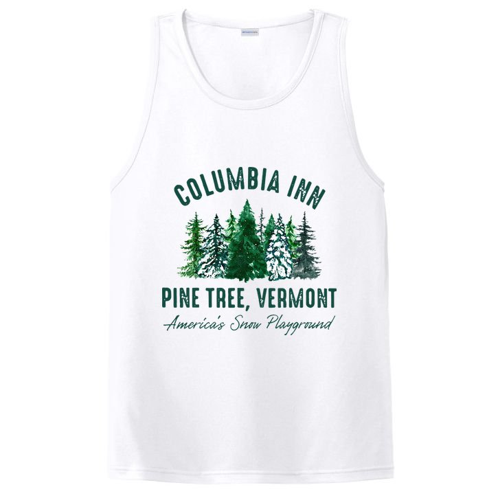 Columbia Inn Pine Tree Vermont Merry Christmas PosiCharge Competitor Tank