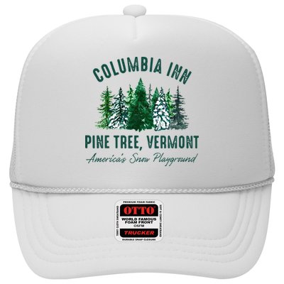 Columbia Inn Pine Tree Vermont Merry Christmas Trucker Hat