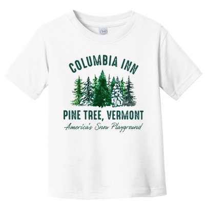 Columbia Inn Pine Tree Vermont Merry Christmas Toddler T-Shirt