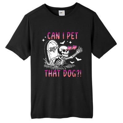 Can I Pet That Dog Skeleton Halloween Tall Fusion ChromaSoft Performance T-Shirt