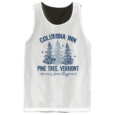 Columbia Inn Pine Tree Vermont Always A White Christmas Mesh Reversible Basketball Jersey Tank