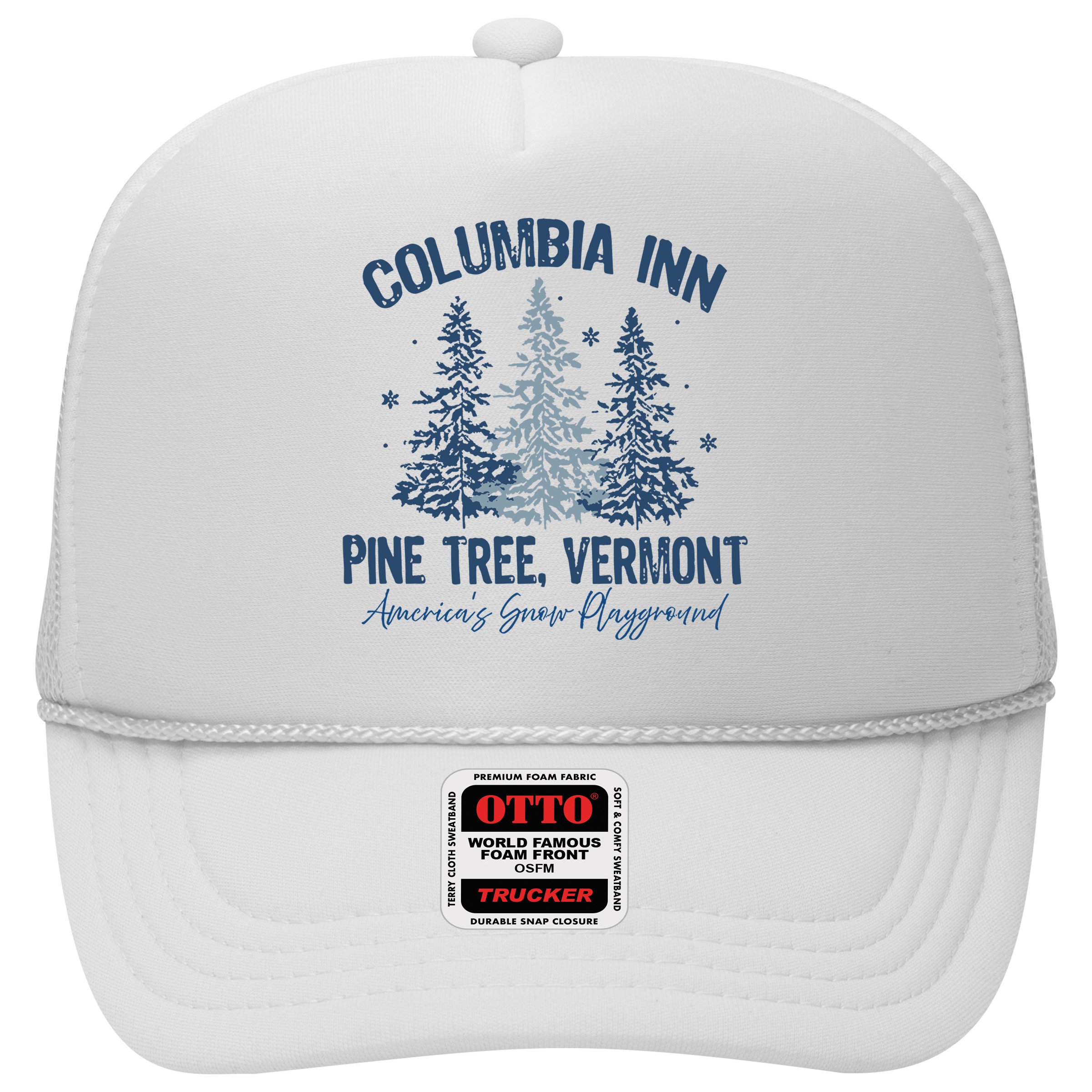 Columbia Inn Pine Tree Vermont Always A White Christmas Hat