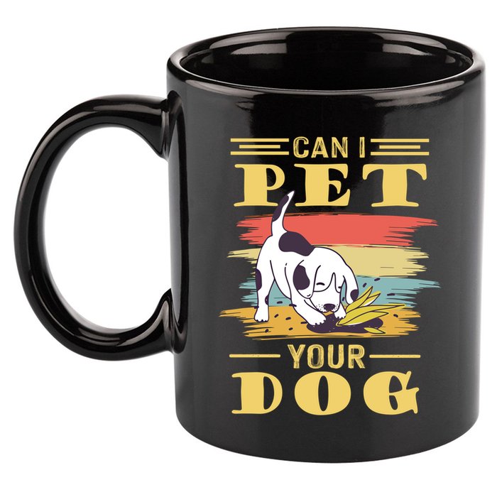 Can I Pet Your Dog Gift 11oz C Handle Ceramic Mug