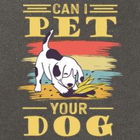 Can I Pet Your Dog Gift Cotton Canvas Backpack
