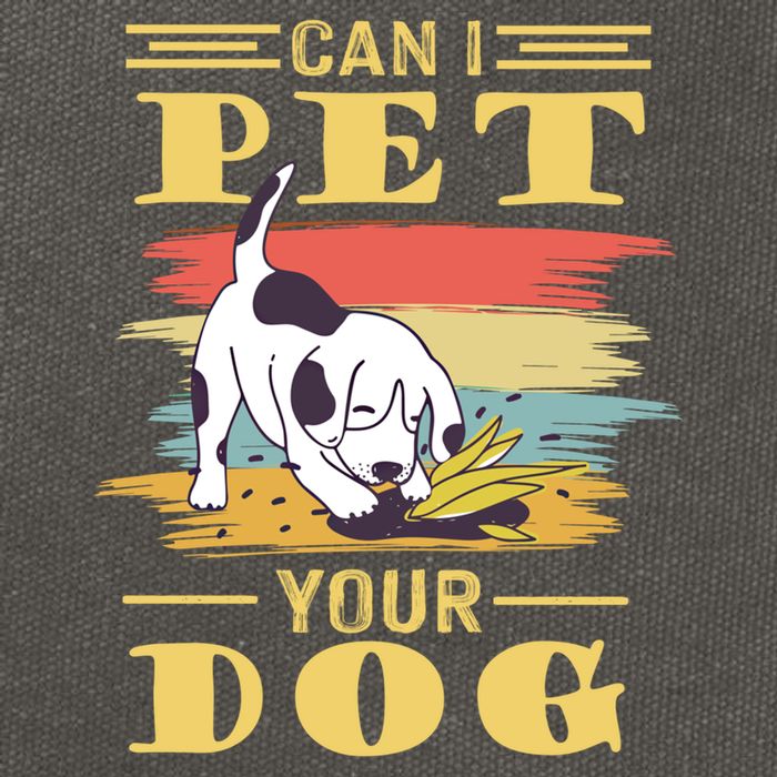 Can I Pet Your Dog Gift Cotton Canvas Backpack