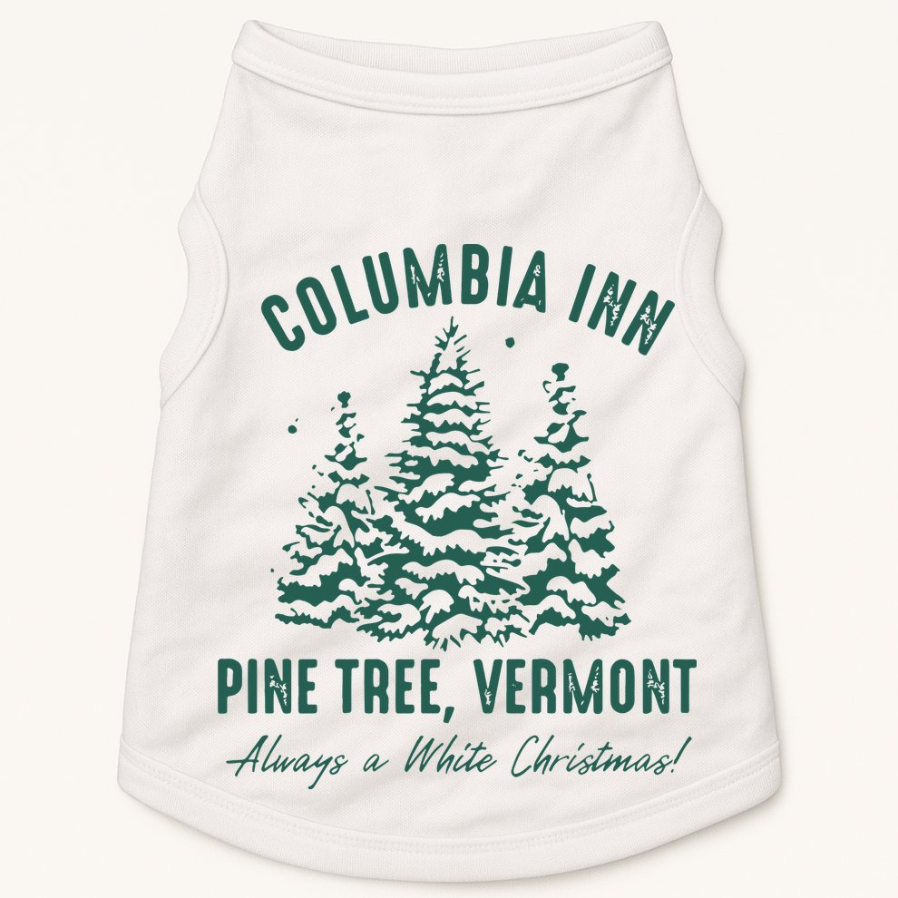 Columbia Inn Pine Tree Vermont Sweatshirt A White Christmas Bing Crosby Doggie Tank