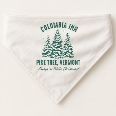 Columbia Inn Pine Tree Vermont Sweatshirt A White Christmas Bing Crosby USA-Made Doggie Bandana