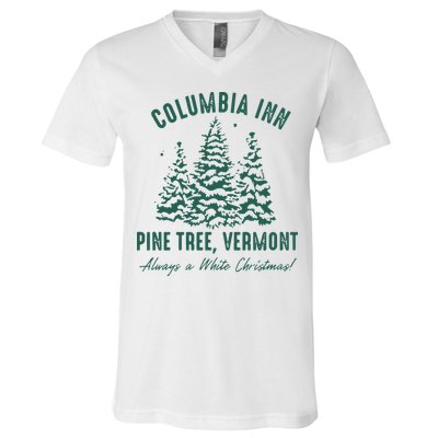 Columbia Inn Pine Tree Vermont Sweatshirt A White Christmas Bing Crosby V-Neck T-Shirt