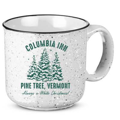 Columbia Inn Pine Tree Vermont Sweatshirt A White Christmas Bing Crosby 15oz Campfire Ceramic Mug