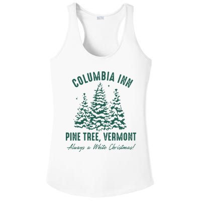 Columbia Inn Pine Tree Vermont Sweatshirt A White Christmas Bing Crosby Ladies PosiCharge Competitor Racerback Tank