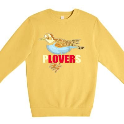 Cute Illustration Piping Plover Love Premium Crewneck Sweatshirt