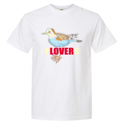 Cute Illustration Piping Plover Love Garment-Dyed Heavyweight T-Shirt