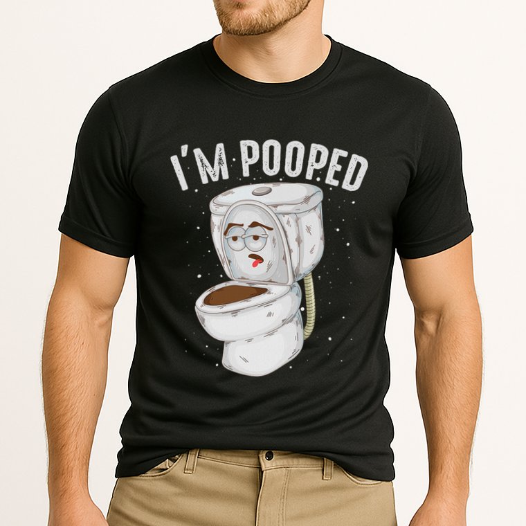 Cool IM Pooped Funny Dirty Toilet Bowl Joke Lover Gift Cooling Performance Crew T-Shirt