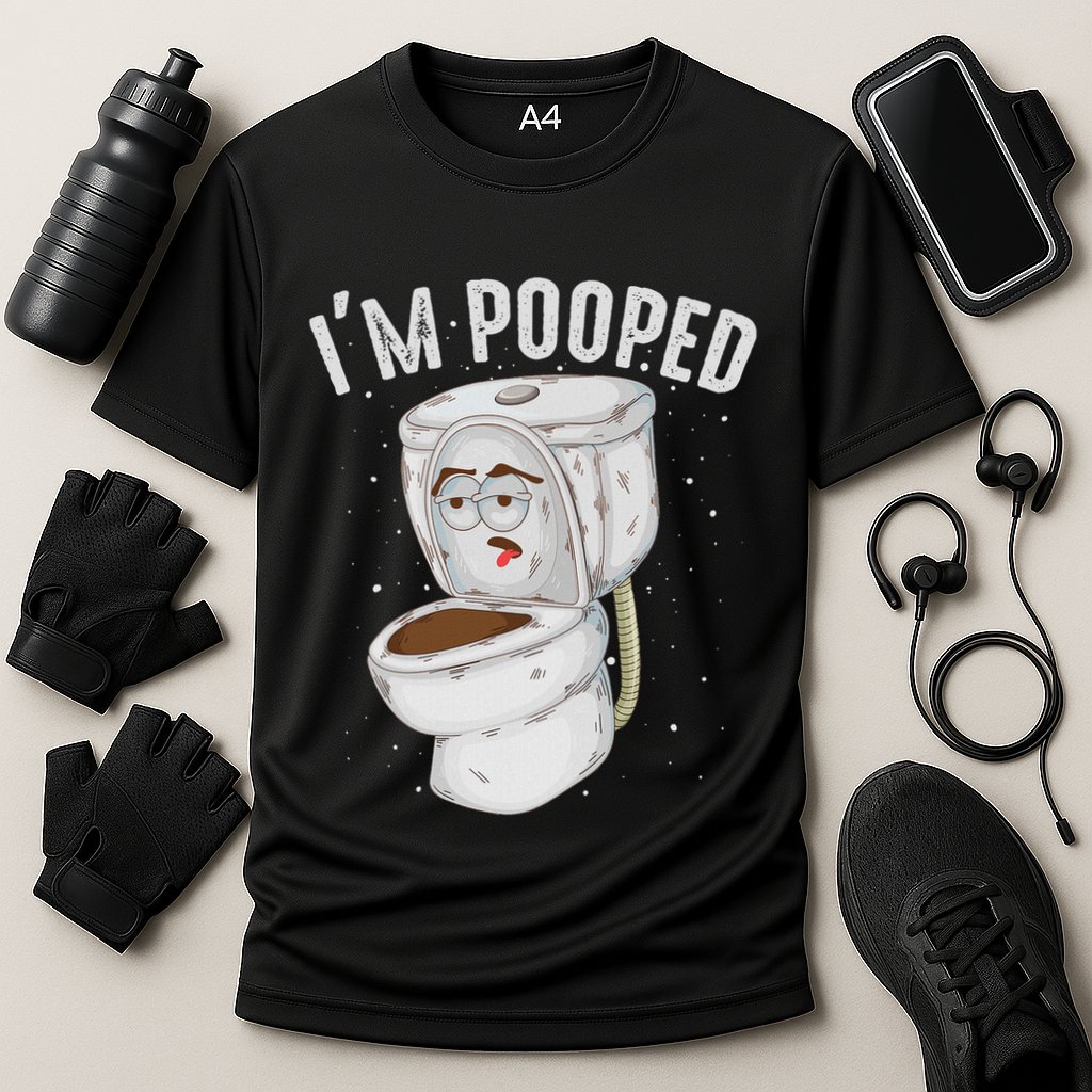 Cool IM Pooped Funny Dirty Toilet Bowl Joke Lover Gift Cooling Performance Crew T-Shirt