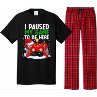 Christmas I Paused My Game To Be Here Funny Gamer Pajama Set