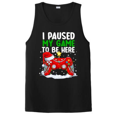 Christmas I Paused My Game To Be Here Funny Gamer PosiCharge Competitor Tank