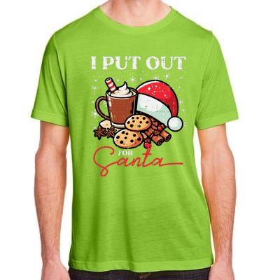 Christmas I Put Out For Santa Funny Xmas Adult ChromaSoft Performance T-Shirt