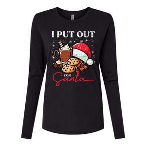 Christmas I Put Out For Santa Funny Xmas Womens Cotton Relaxed Long Sleeve T-Shirt