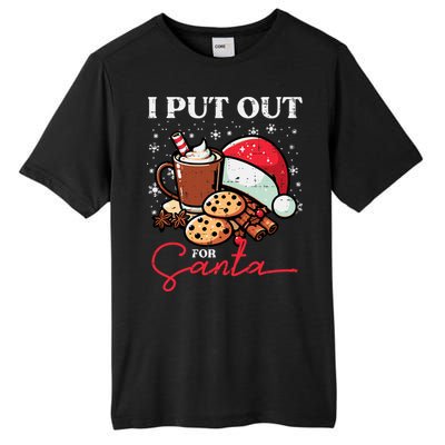 Christmas I Put Out For Santa Funny Xmas Tall Fusion ChromaSoft Performance T-Shirt