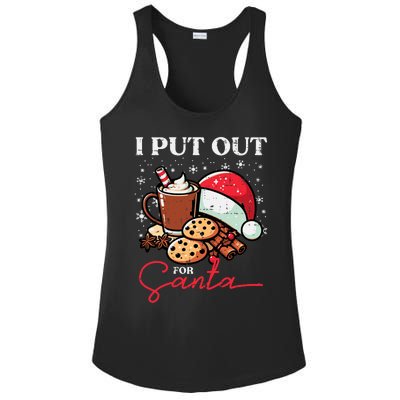 Christmas I Put Out For Santa Funny Xmas Ladies PosiCharge Competitor Racerback Tank