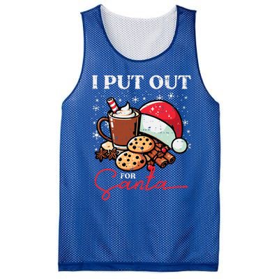 Christmas I Put Out For Santa Funny Xmas Mesh Reversible Basketball Jersey Tank