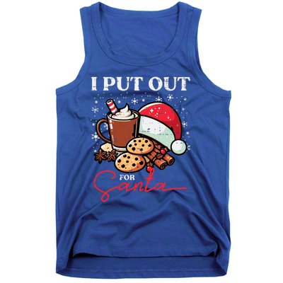 Christmas I Put Out For Santa Funny Xmas Tank Top