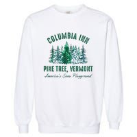 Columbia Inn Pine Tree Vermont Christmas Garment-Dyed Sweatshirt