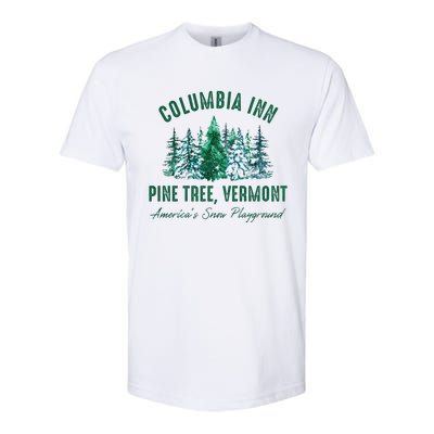 Columbia Inn Pine Tree Vermont Christmas Softstyle® CVC T-Shirt