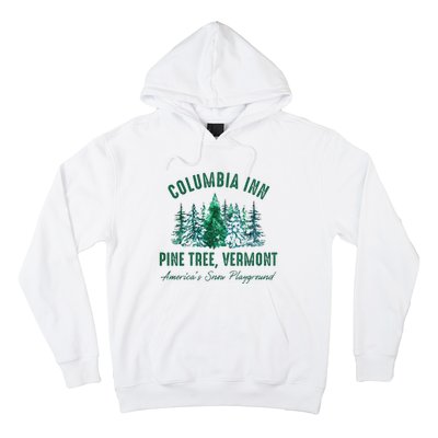 Columbia Inn Pine Tree Vermont Christmas Hoodie