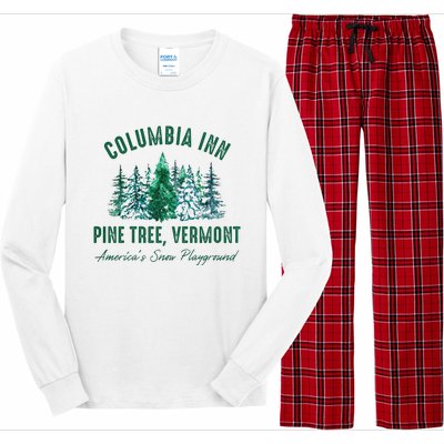 Columbia Inn Pine Tree Vermont Christmas Long Sleeve Pajama Set