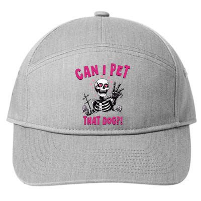 Can I Pet That Dog Skeleton 7-Panel Snapback Hat