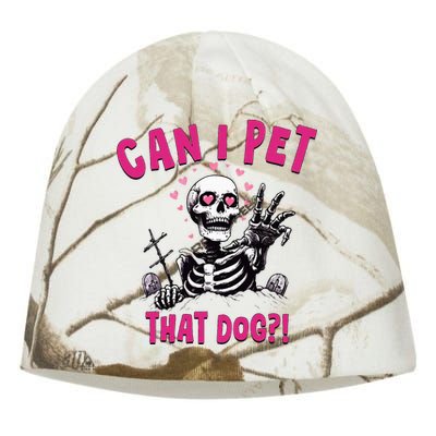 Can I Pet That Dog Skeleton Kati - Camo Knit Beanie