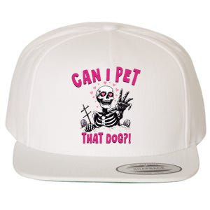 Can I Pet That Dog Skeleton Wool Snapback Cap