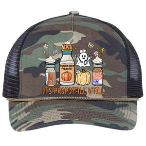 Cute Its Propofall Yall Halloween Fall Autumn Nurse Day Gift Retro Rope Trucker Hat Cap