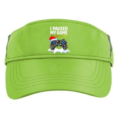 Christmas I Paused My Game To Be Here Funny Gamer Adult Drive Performance Visor