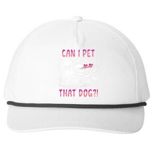 Can I Pet That Dog Skeleton Halloween Snapback Five-Panel Rope Hat