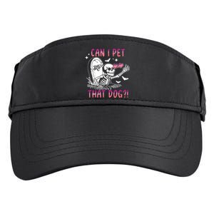 Can I Pet That Dog Skeleton Halloween Adult Drive Performance Visor