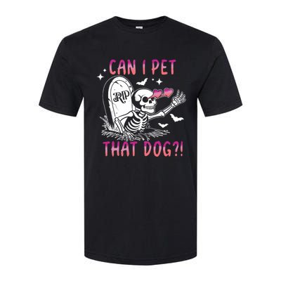 Can I Pet That Dog Skeleton Halloween Softstyle CVC T-Shirt