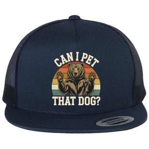 Can I Pet That Dog Funny Bear Memes Funny Bear Jokes Flat Bill Trucker Hat