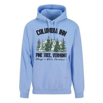 Columbia Inn Pine Tree Vermont Americas Snow Playground A White Christmas Unisex Surf Hoodie