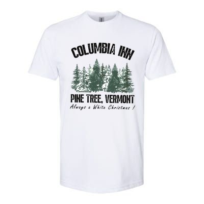 Columbia Inn Pine Tree Vermont Americas Snow Playground A White Christmas Softstyle® CVC T-Shirt