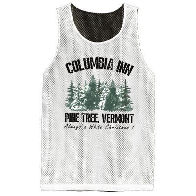 Columbia Inn Pine Tree Vermont Americas Snow Playground A White Christmas Mesh Reversible Basketball Jersey Tank