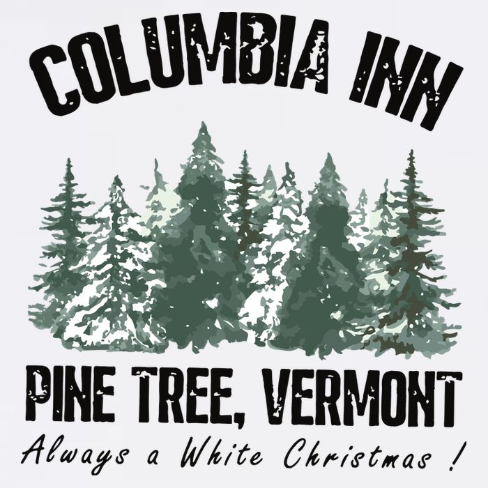 Columbia Inn Pine Tree Vermont Americas Snow Playground A White Christmas Women's V-Neck T-Shirt