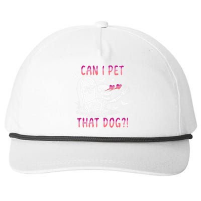 Can I Pet That Dog Skeleton Halloween Snapback Five-Panel Rope Hat