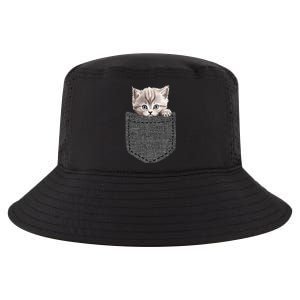 Cat In Pocket Cool Comfort Performance Bucket Hat