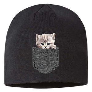 Cat In Pocket Sustainable Beanie