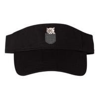 Cat In Pocket Valucap Bio-Washed Visor